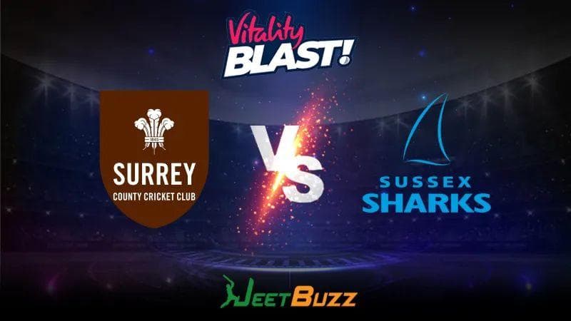 <strong>Vitality Blast 2023 Cricket Prediction | South Group: Surrey CCC vs Sussex Sharks</strong>
