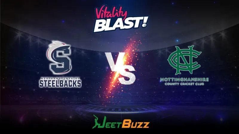<strong>Vitality Blast 2023 Cricket Prediction | North Group: Northamptonshire Steelbacks vs Notts Outlaws</strong>
