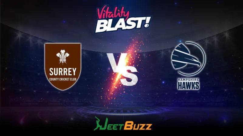 <strong>Vitality Blast 2023 Cricket Prediction | South Group: Surrey CCC vs Hampshire Hawks</strong>