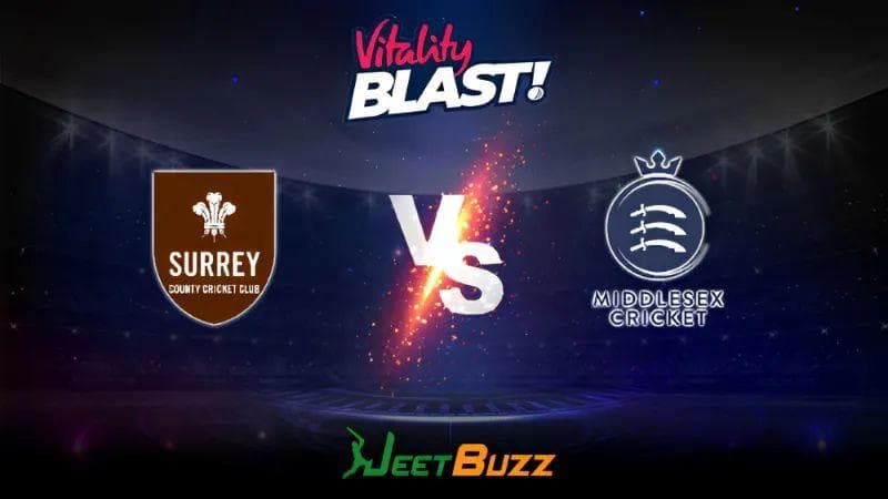 <strong>Vitality Blast 2023 Cricket Prediction | South Group: Surrey CCC vs Middlesex</strong>