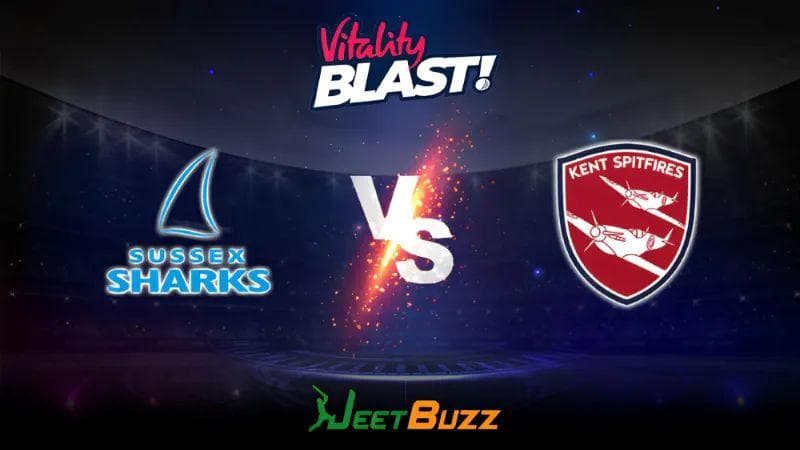 <strong>Vitality Blast 2023 Cricket Prediction | South Group: Sussex Sharks vs Kent Spitfires</strong>