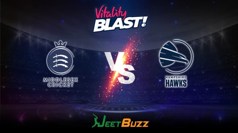 <strong>Vitality Blast 2023 Cricket Prediction | South Group: Middlesex vs Hampshire Hawks</strong>