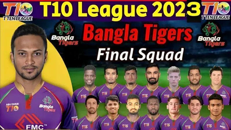 <strong>The Complete Line-up of Bangla Tigers for Abu Dhabi T10 2023</strong>