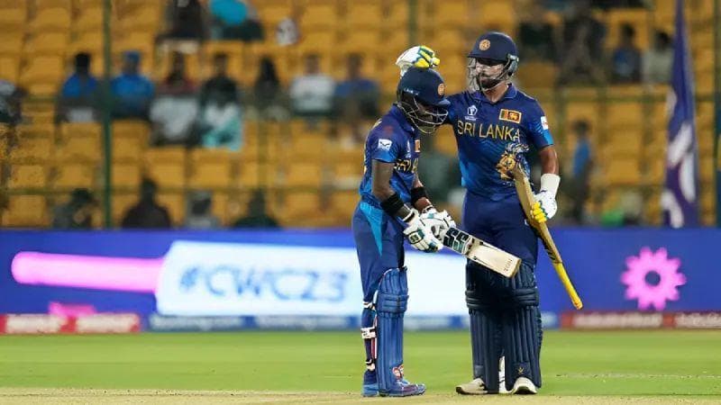 <strong>Highest Runs Partnerships of Sri Lanka in the ODI World Cup 2023 till 32nd Match</strong>